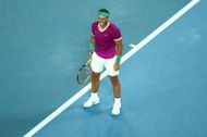 Nadal after his semifinal win at the 2022 Australian Open.